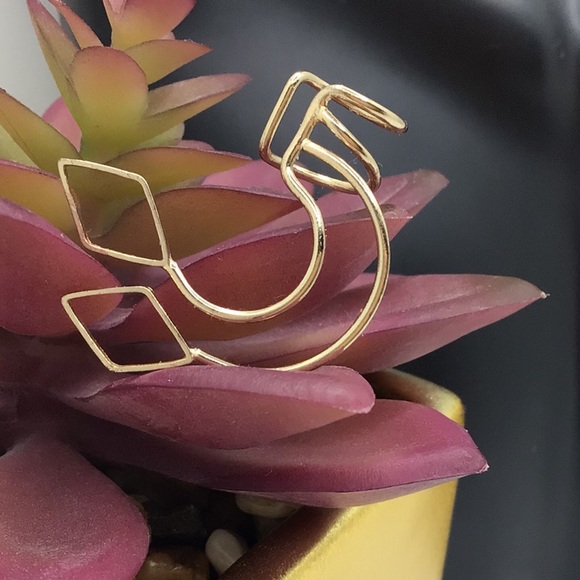 Gold urban outfitters ear cuff earring boho simple